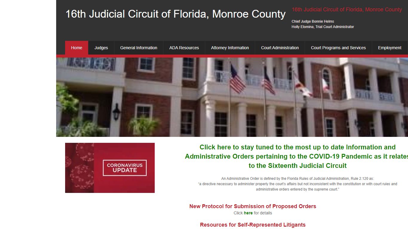 16th Judicial Circuit of Florida, Monroe County - Home